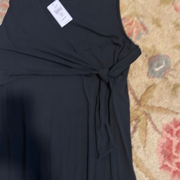 J. Jill Wearever Tie-Waist Dress – Size Medium Petite – Black – NWT - Picture 8 of 9